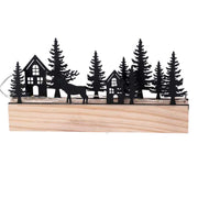 Black led metal tree cm20x4h11