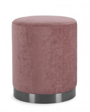 Ernestine Dark Pink Pouffe