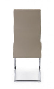 Chair in eco-leather Tortora THELMA 44x58x h104 cm