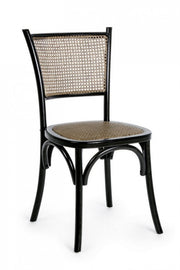 Vintage style black wooden chair