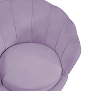 Purple tulip velvet armchair cm73x72h77