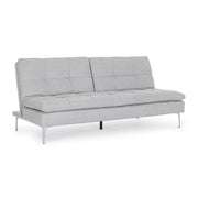Light Gray Leon 3-Seater Sofa Bed in fabric L190 cm