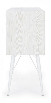 Sideboard 2 doors 2 drawers Eloise in natural wood 80h cm