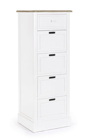 Chest of drawers 4 drawers Dorotea white