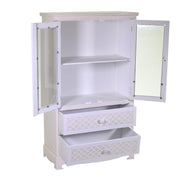 Lubecca display cabinet 2 doors + 2 drawers cm70x35h121