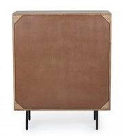 Darsey 4-door cabinet in melamine wood