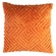 Orange fabric cushion cm40x40h12