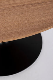 Natural style wood and steel table Ø120a - 75h