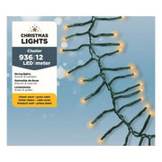 Christmas Lights (Lumineo) Cluster 936 Warm Classic Led Lights 12M