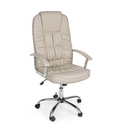 Dehli dove gray eco-leather office armchair