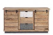 Tudor 2-door 3-drawer sideboard in melamine wood