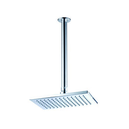 Chrome finish ceiling shower head