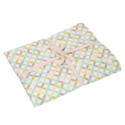 Optical light green tablecloth hem cm2.5rectangular cm140x180