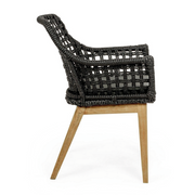 Black Madison Chair With Armrests