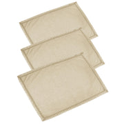 Tea towel set 3 pieces amelie beige cm50x70