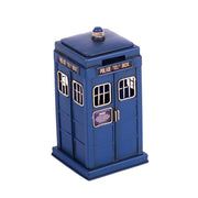Metal piggy bank police box cm12x12h23