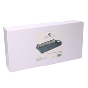 Cardboard box 1-2 white gold 20,9x20,9h10 cm