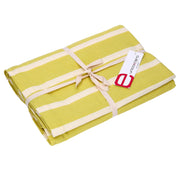 Pop lime striped rectangular tablecloth cm140x240