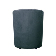 Fabric armchair with removable pouf DJERBA Dark Gray 63,5x 62,5x h76 cm