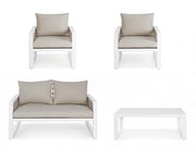 Captiva white garden lounge set