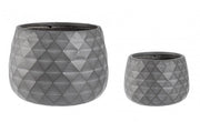 Set2 Vase Holder Pyramid Anthracite Bowl