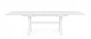 Kenyon white extendable garden table 180-240 x 100 cm