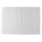 Basic Rectangular Placemat 35x50 cm in Gray cotton