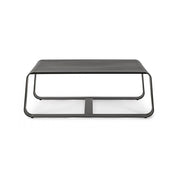Outdoor coffee table in Anthracite aluminum MERRIGAN 105x62x h38 cm