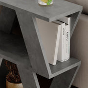 Lazena side table for living room in cement color