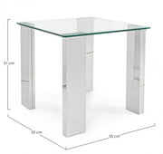 NEW ARLEY coffee table legs in mdf covered in steel 51h cm