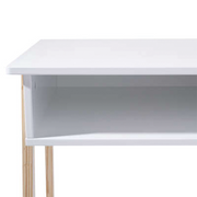 Mini desk in white wood L58 x D46.3 x H52 cm