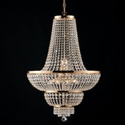 Imperial chandelier in iron and gold brass with ten lights 65x h95 cm