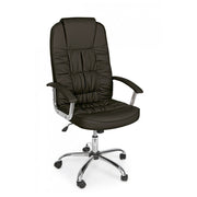 Office armchair in black Dehli eco-leather