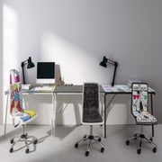 Young Smoke desk glass top 113x58 cm