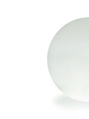 High-Strength Resin Floor Sphere with Stake, 200mm Height, White