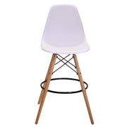 White wood resin bar stool cm54x54h108