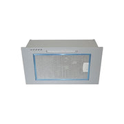 Cappa aspirante sottopensile in acciaio inox a parete luce a led  52x28,3 cm