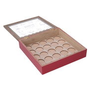 Square wooden bistro coffee pod holder cm23,5x23,5h6,5