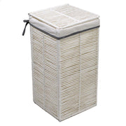 Paper hilary white square foldable litter bin cm31x31h60