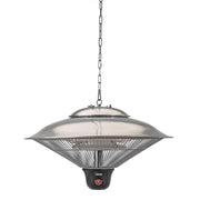 Outdoor Ceiling Radiant Heater - Instant Heating - Adjustable Power - Remote Control Included - 510x290x510 mm