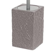 Elegant toilet brush holder in gray Petra series