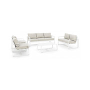Two seater outdoor sofa White MERRIGAN 134x78x h84 cm