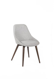 Set of 4 Fabric Chairs - 58cm x 49cm x 85cm