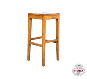 Multicolor wooden stool 35x35x75h cm