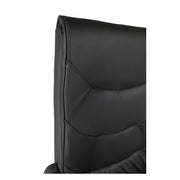 Makam black executive office chair and chromed base