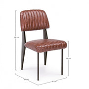 Nelly Dark Orange Vintage Chair 60x59x84-44h