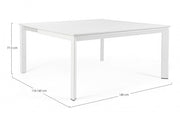 Extendable garden table Konnor white