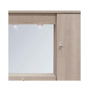 Modern furniture bathroom mirror 1 door with elm flap h.61x73x14