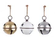 Merry Star Bell Met L Ass3 - Set of 3 Hanging Bells
