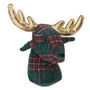 Green reindeer fabric doorstop cm25x21h34
